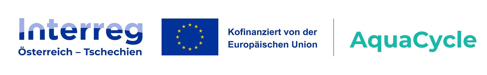 Interreg Österreich – Tschechien, kofinanziert von der Europäischen Union, AquaCycle